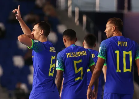 Brilliant Brazil strike eight to advance