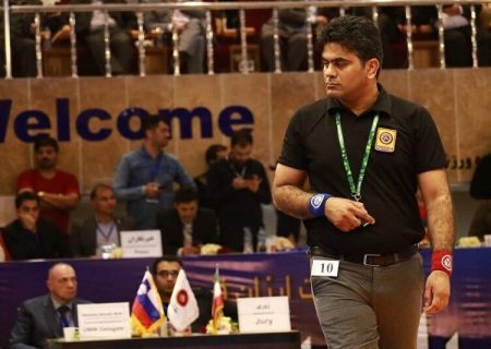 داور آبادانی مسابقات بین‌المللی کشتی کرواسی را قضاوت می‌کند
