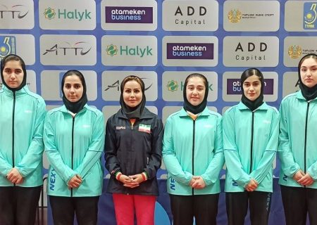 قهرمانی زودهنگام دختران ایران در تنیس روی میز آسیای میانه