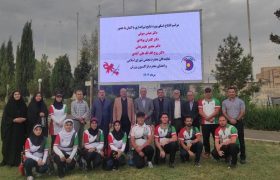 افتتاح اسکوربورد سایت تیراندازی با کمان ورزشگاه آزادی